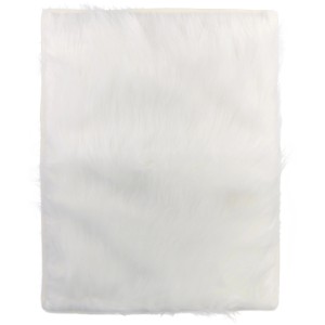 Weißes Vesper Kratzbaum-Ersatzkissen (38x50cm) aus Kunstfell für Katzen Kratzbäume.