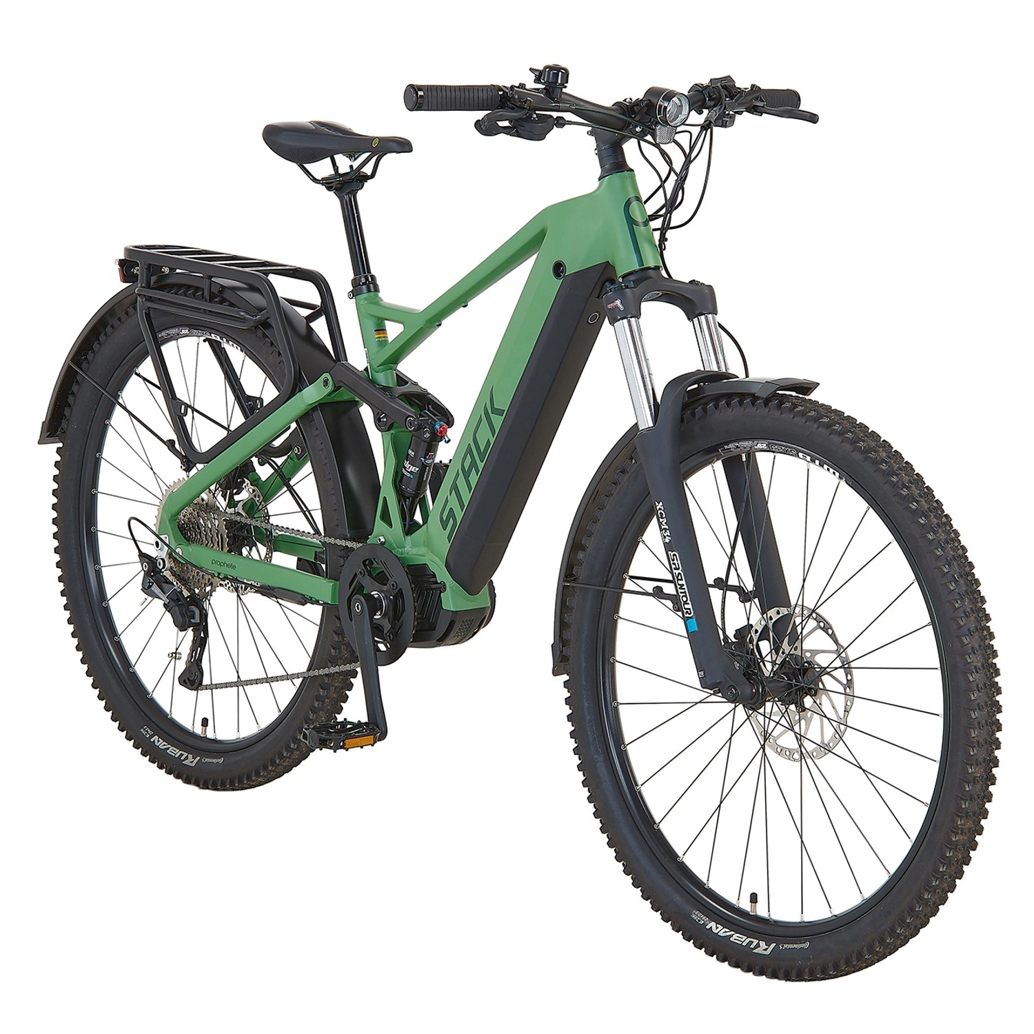 Prophete E-Bike SUV Stack 5.0 Full-Suspension Resedagrün Matt 29 Zoll