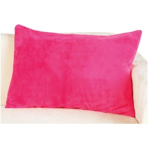 Bestlivings Dekokissen 40x60 cm in Pink auf Sofa, Kuschelkissen mit Reißverschluss.