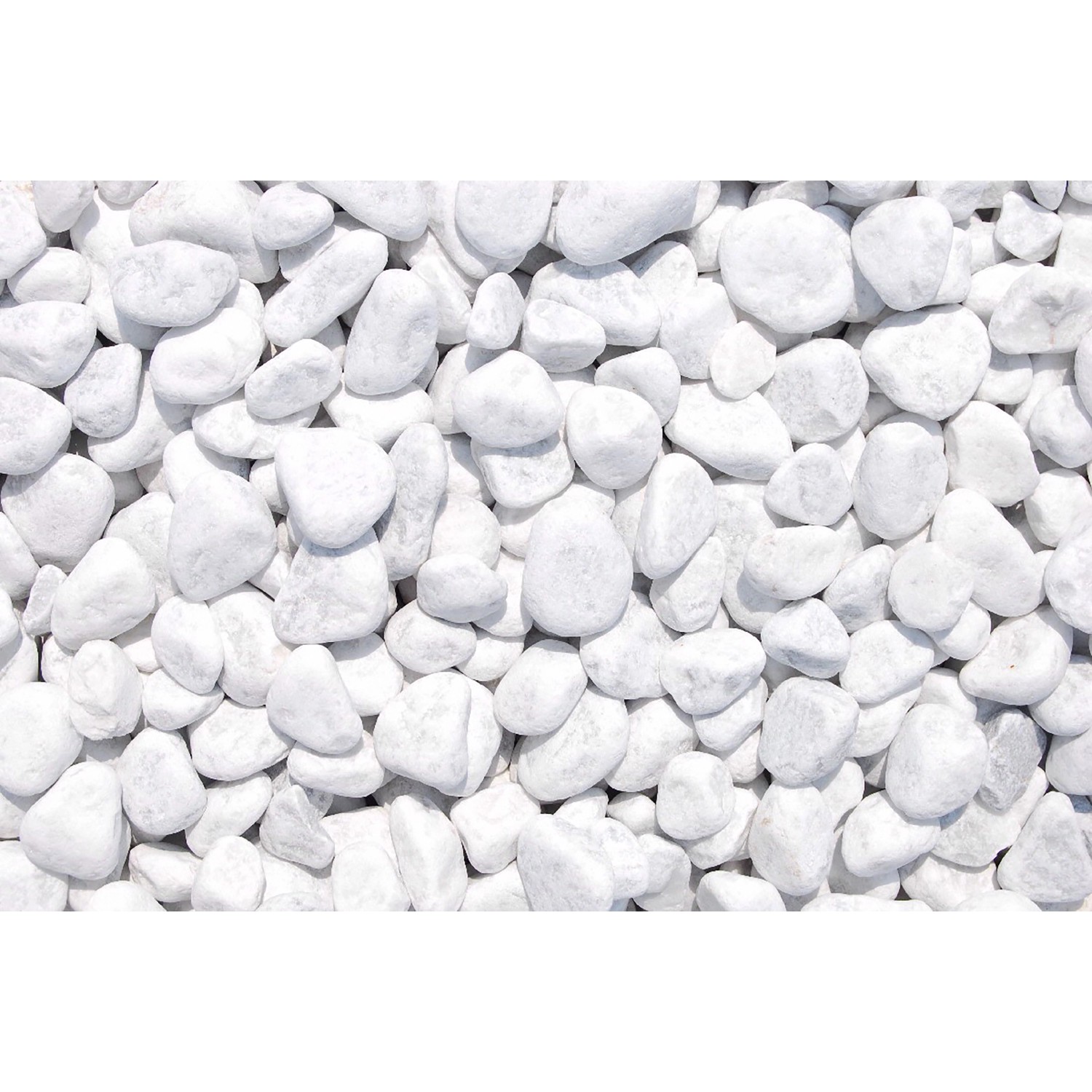 Marmorzierkiesel Carrara Weiß 25 - 40 mm 1000 kg Big-Bag