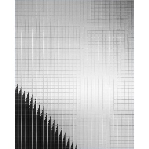 WALLFACE Wandpaneel 27379 M-Style, silbernes Fliesen Dekor mit Mosaikmuster.