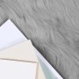 vidaXL Kunstschaffell Teppich Tafalla Grau Ø 80 cm Polyester 42021535_3