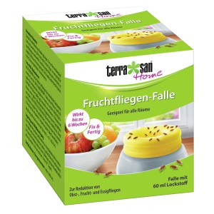 Terrasan Home Fruchtfliegenfalle: Dekorative Falle zur Reduktion von Frucht-, Obst- und Essigfliegen.