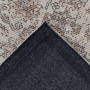 Beiger Kurzflor Teppich (160x230 cm) im Vintage Used-Look mit orientalischem Muster.