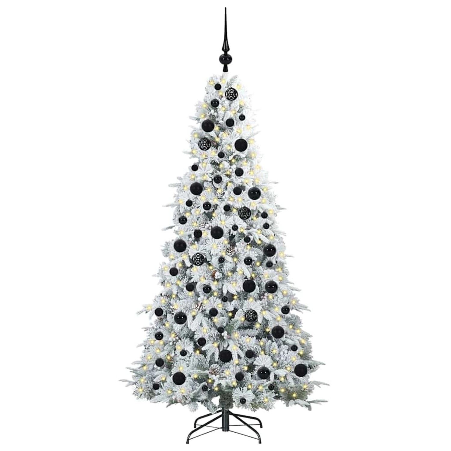 vidaXL Künstlicher Klappbarer Weihnachtsbaum Grün 180 cm PE und PVC 3397485