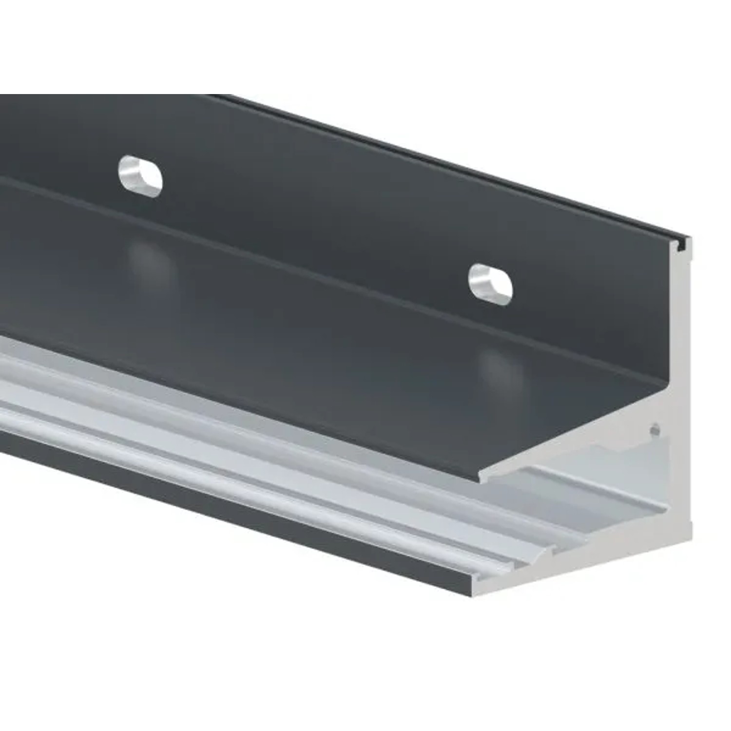 FeNau Vordachprofil Aluminium L 1405 mm Pulverbeschichtet RAL 7016