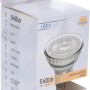 Verpackung eines klaren, dimmbaren 5,7W GU10 LED-Spots MR16, 5 cm Durchmesser.