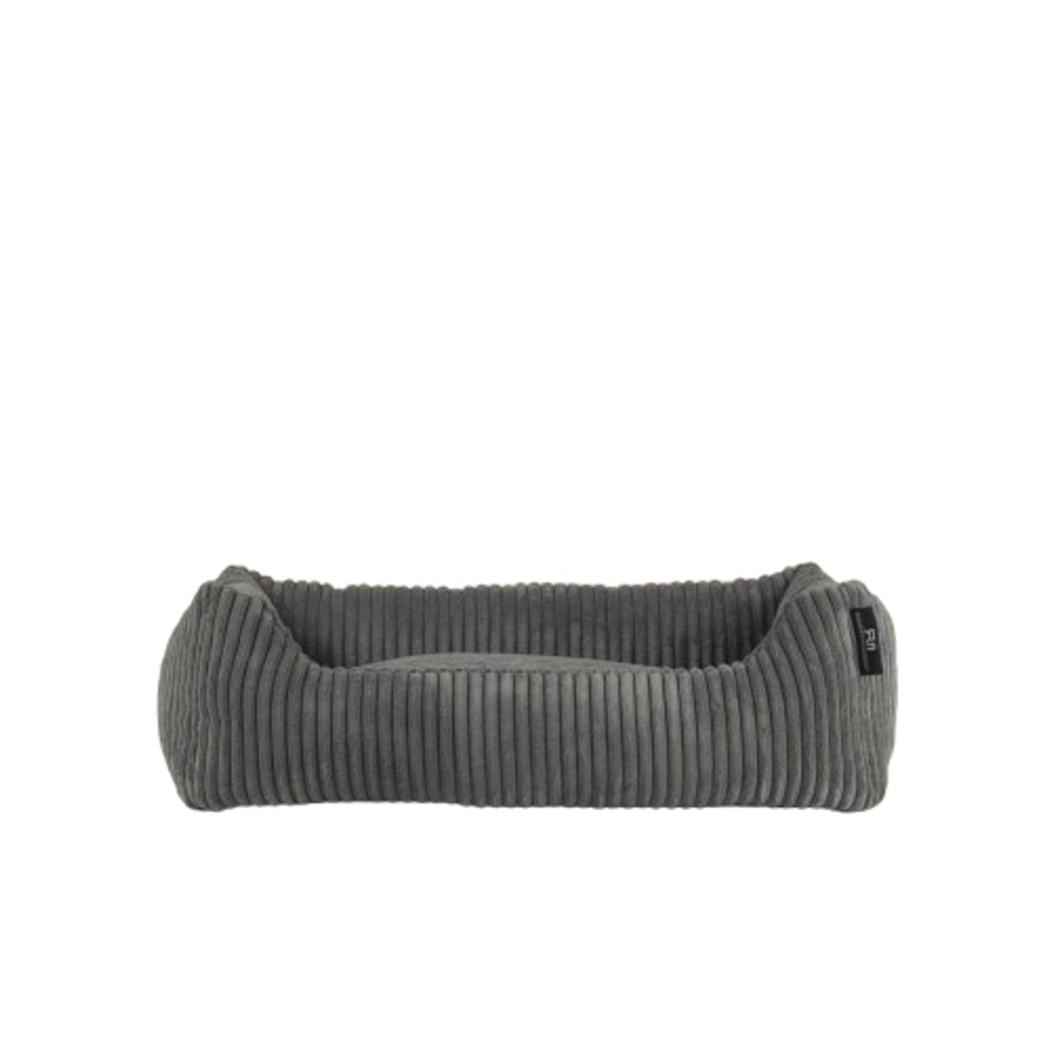 Thumbnail - Rohrschneider Tierbett aus Cordstoff Inklusive Faltbarem Reisenapf Größe 1 in Grau