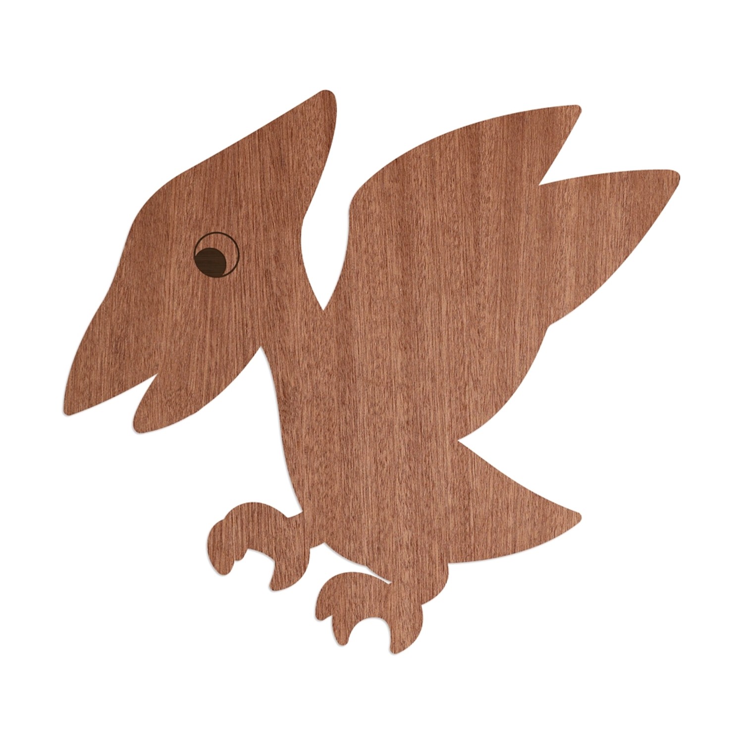 WANDStyle Wanddeko aus Holz Dino Flugsaurier 65,6 x 60 cm in der Farbe Maha günstig online kaufen