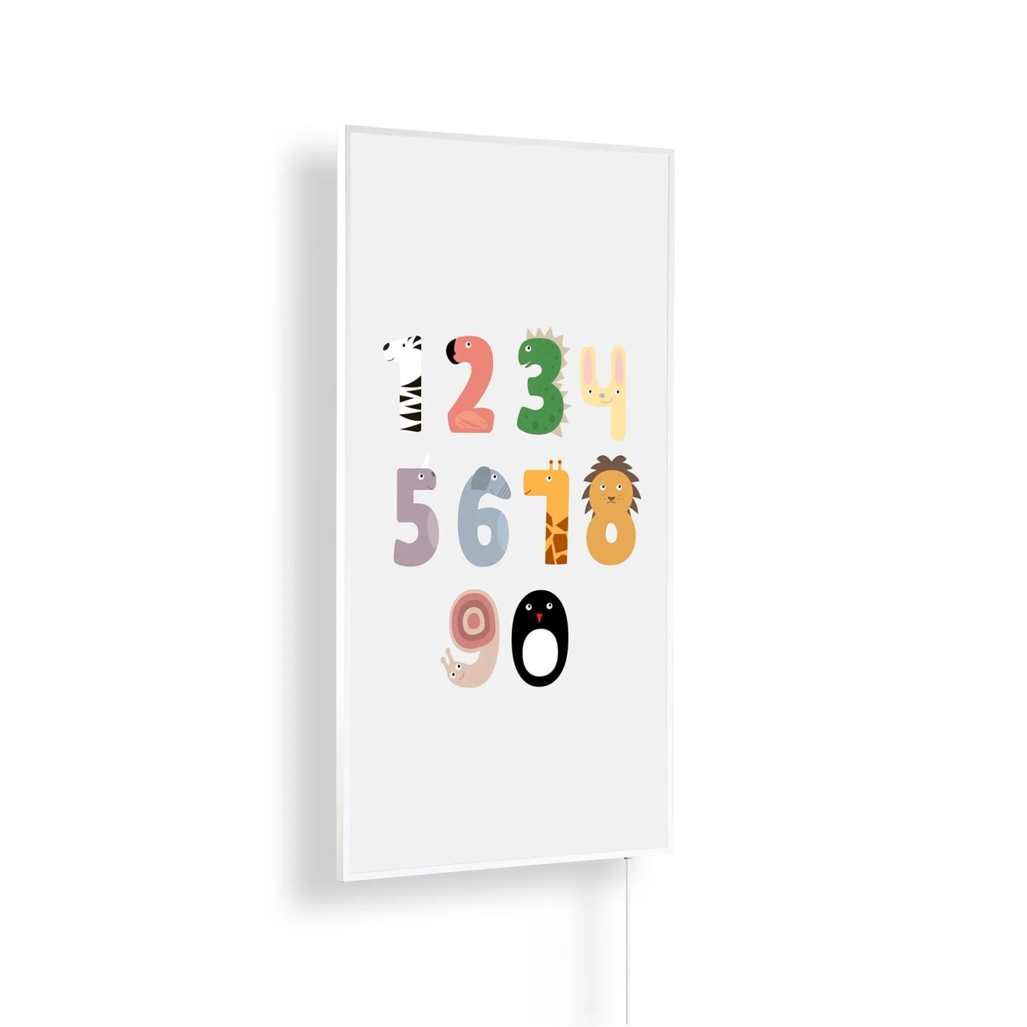 Könighaus Infrarotheizung Zahlen Kinderzimmer Edition 600 W