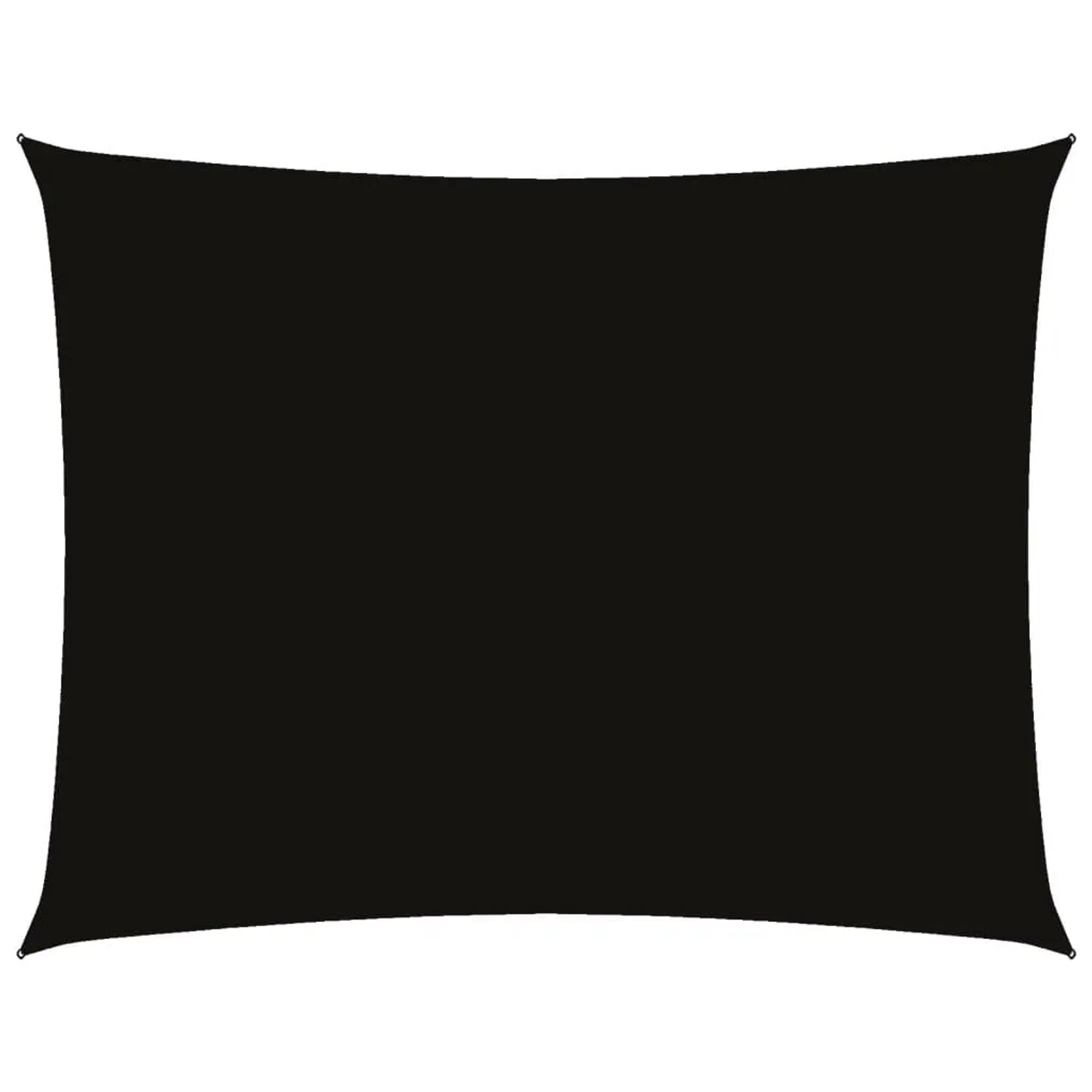 vidaXL Sonnensegel Oxford-Gewebe Rechteckig 2x3,5 m Schwarz 135751