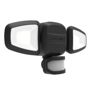 Mr Beams LED-Außenstrahler MB3200, batteriebetrieben, schwarz-braun, mit Bewegungsmelder.