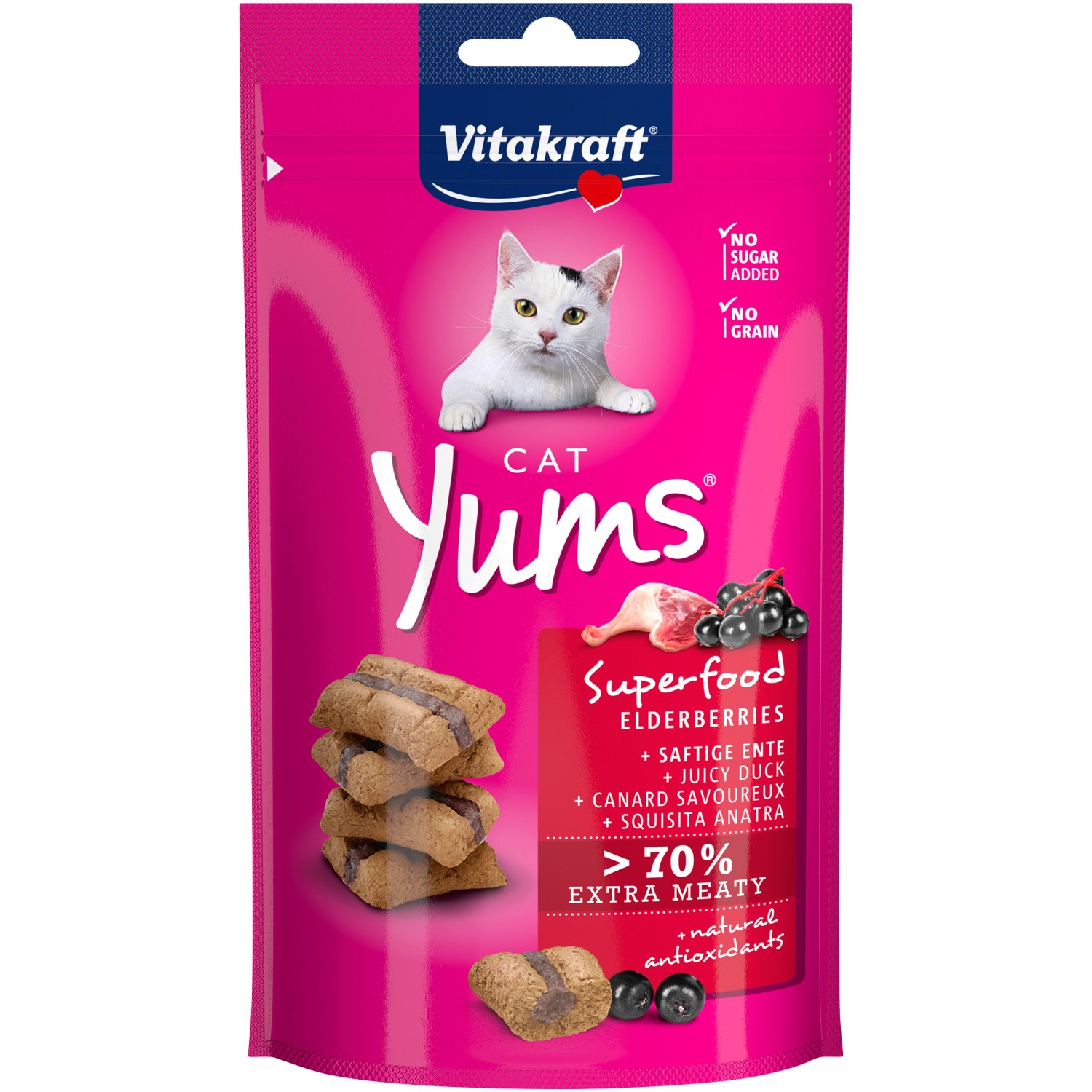 Vitakraft Cat Yums Superfood Holunder 40 g