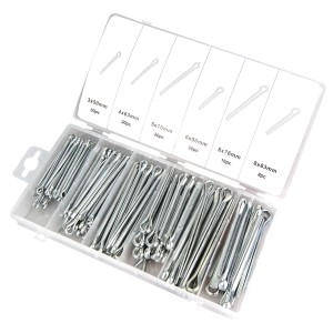 Tifler Splinte, 144 Stück sortiert in Box mit 6 Größen. Stecker & Splinte.