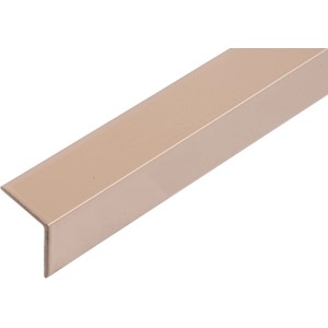 Alberts Winkelprofil, ungleichschenklig, Aluminium, Macchiato, 2000mm lang.