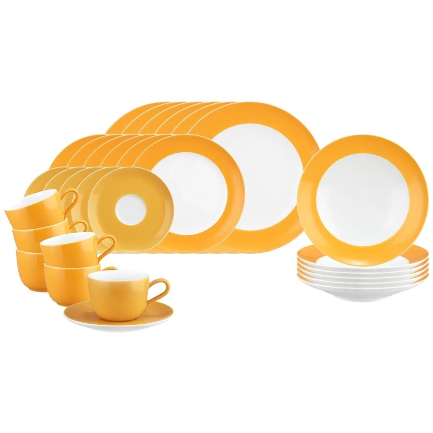 Seltmann Weiden Liberty Pure Colors Kombiservice 30-teilig Mango Orange