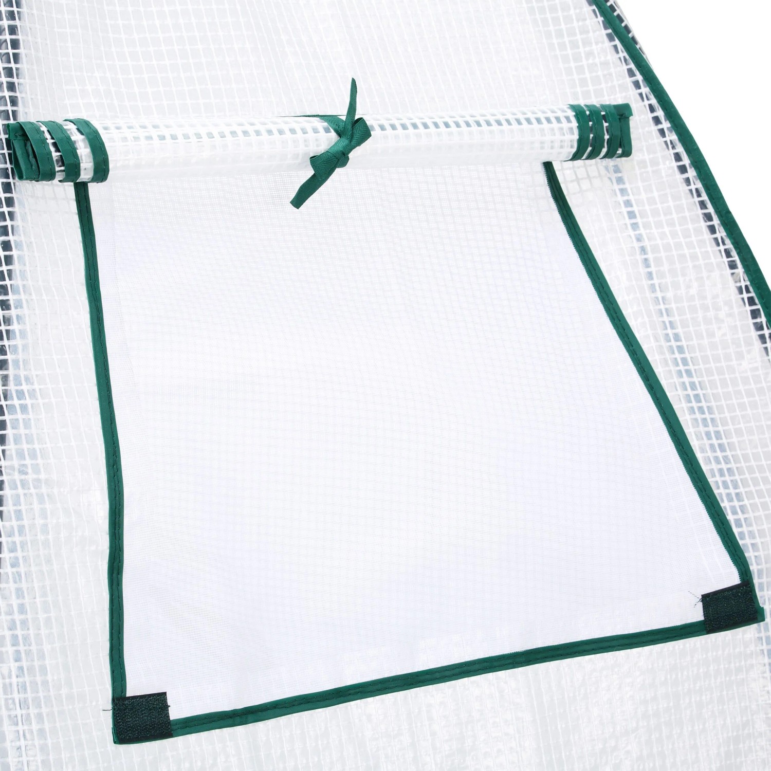 Relaxdays Überwinterungszelt Stahl Transparent Frostsicher 185 cm x 180 cm x 160 cm 3,7 kg_5