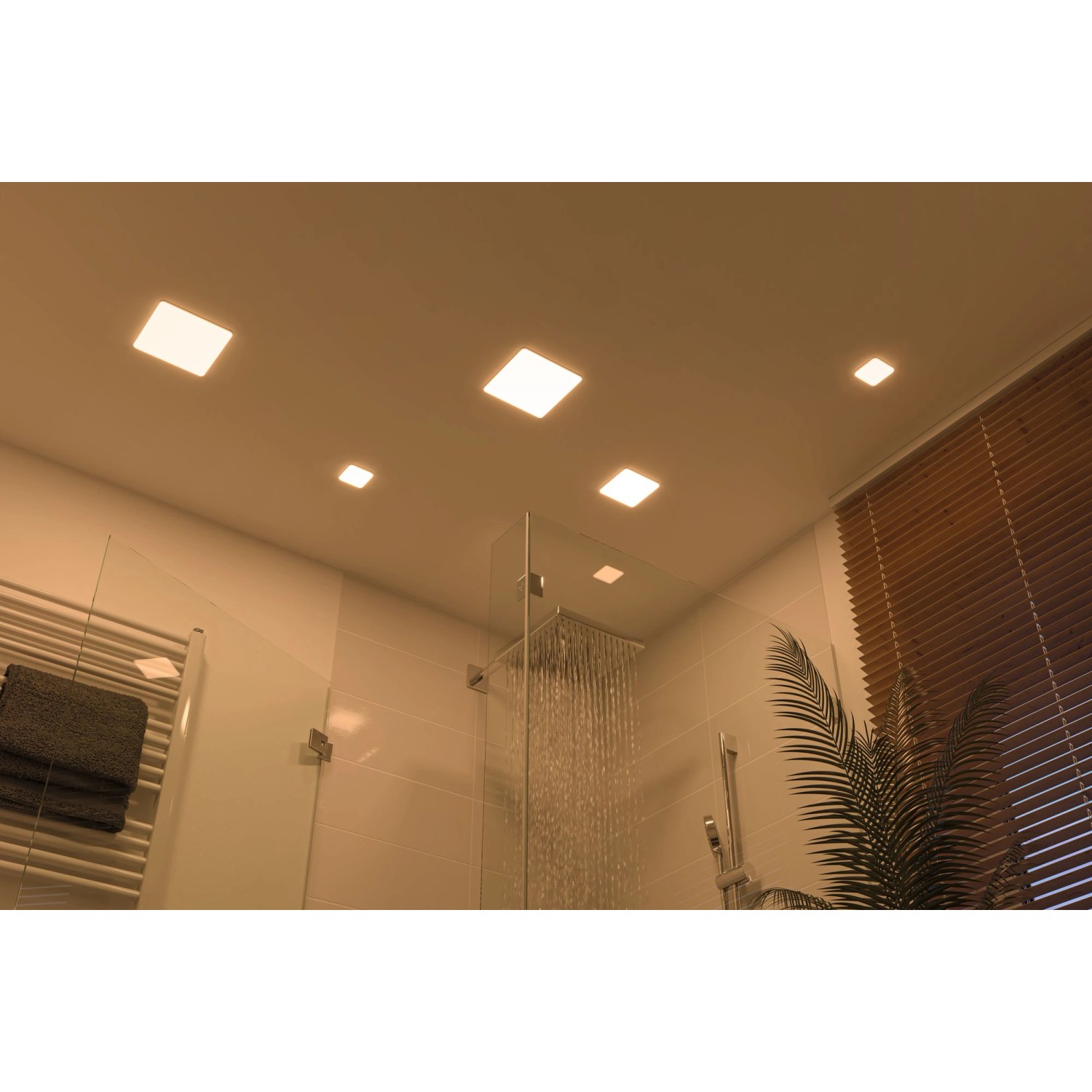 Paulmann LED-Einbaupanel Veluna VariFit eckig 125x125 mm 8,5 W 3.000 K Satin