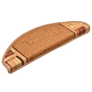 vidaXL Stufenmatten Selbstklebend 10 Stk 65x21x4 cm Beige 149833