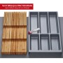 SOTECH ORGA-BOX Vario SET 6 Silbergrau für 80er Schublade Besteckeinsatz Messerhalter Antirutschmatte Orga-Weave_2