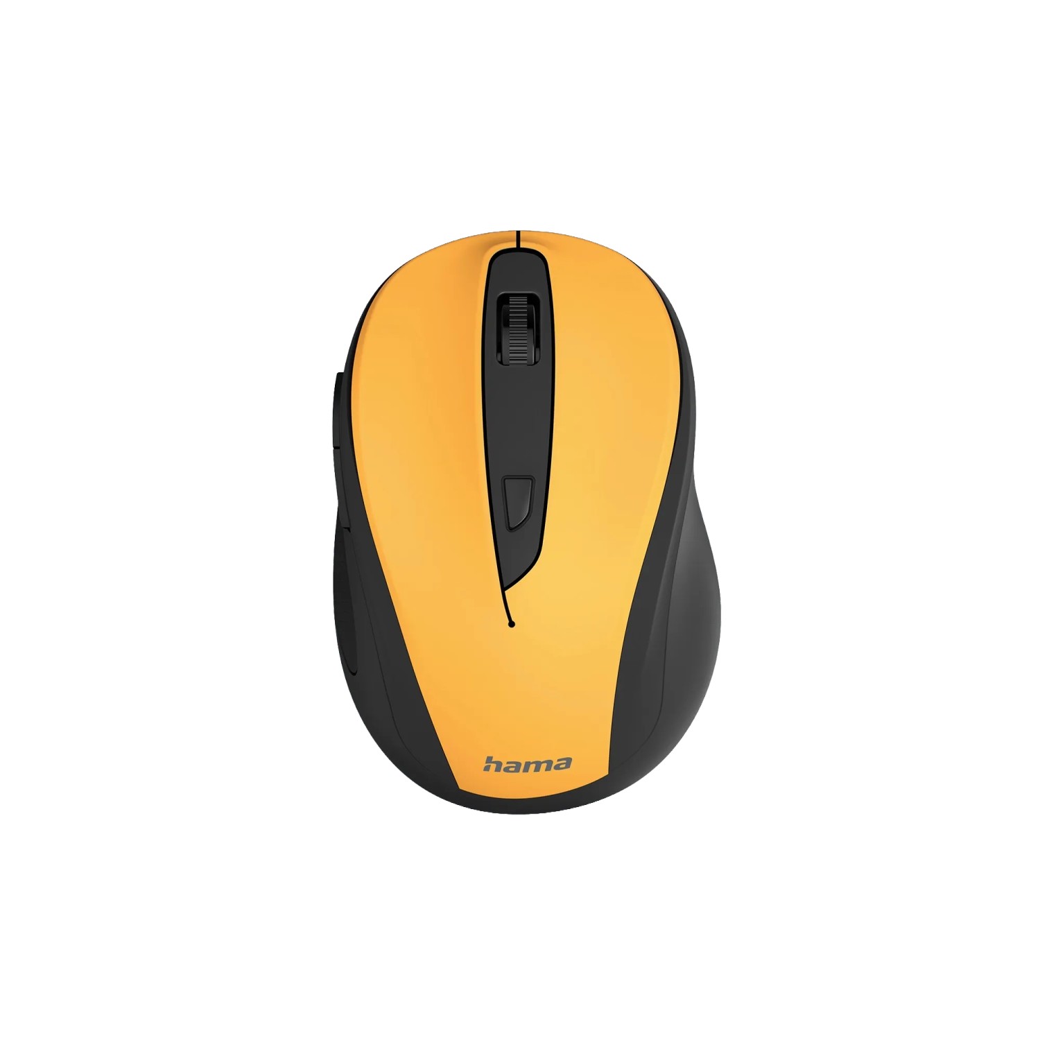 Hama Optische 6-Tasten-Funkmaus MW-400 V2 Ergonomisch USB-Empfänger Gelb-Schwarz