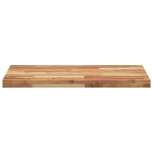 Rechteckige Waschtischplatte aus Akazie, geölt, 120x50 cm, für Bad oder Küche