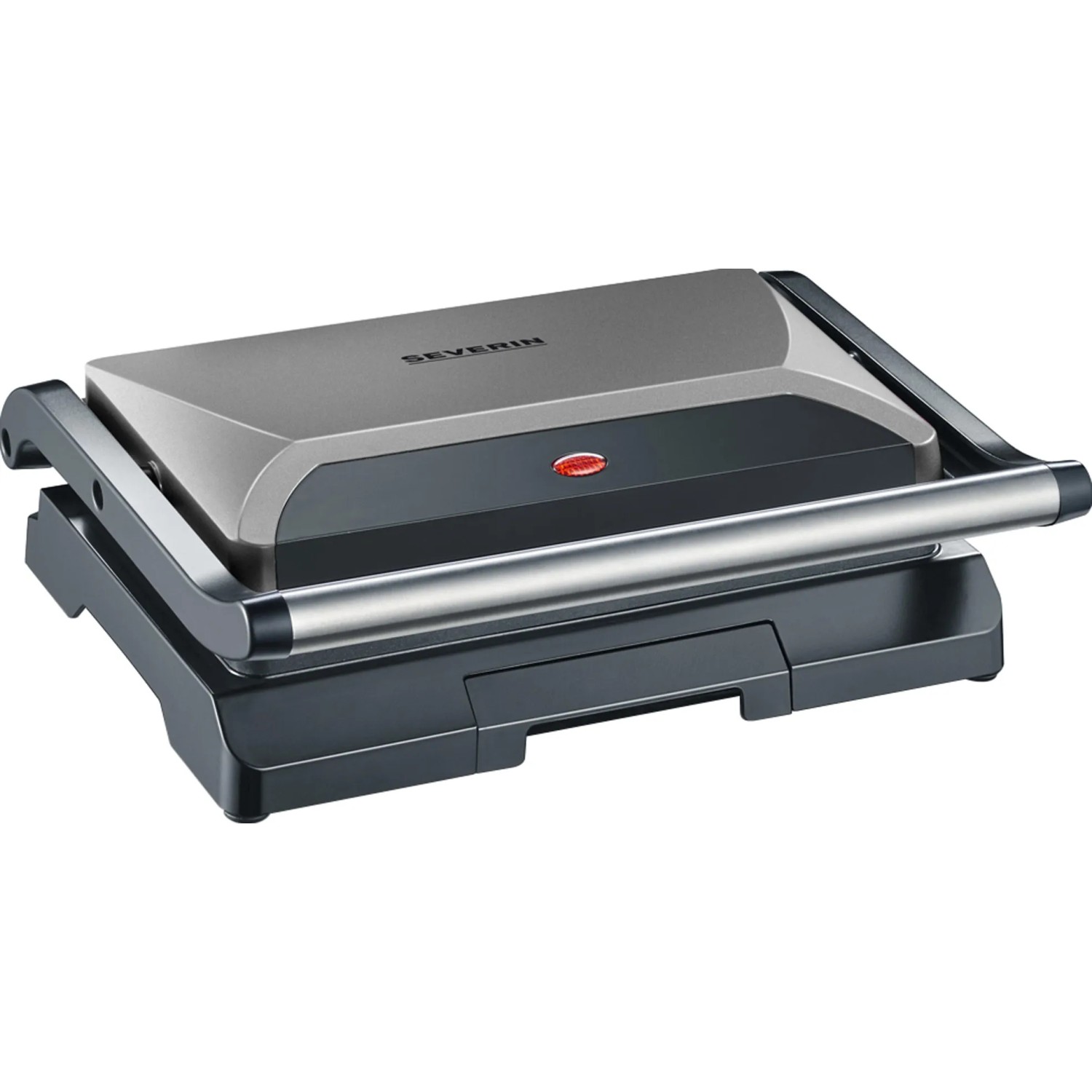 Severin Kompakt-Multigrill KG 2394, Elektrogrill mit Antihaftbeschichtung und Edelstahlgriff.