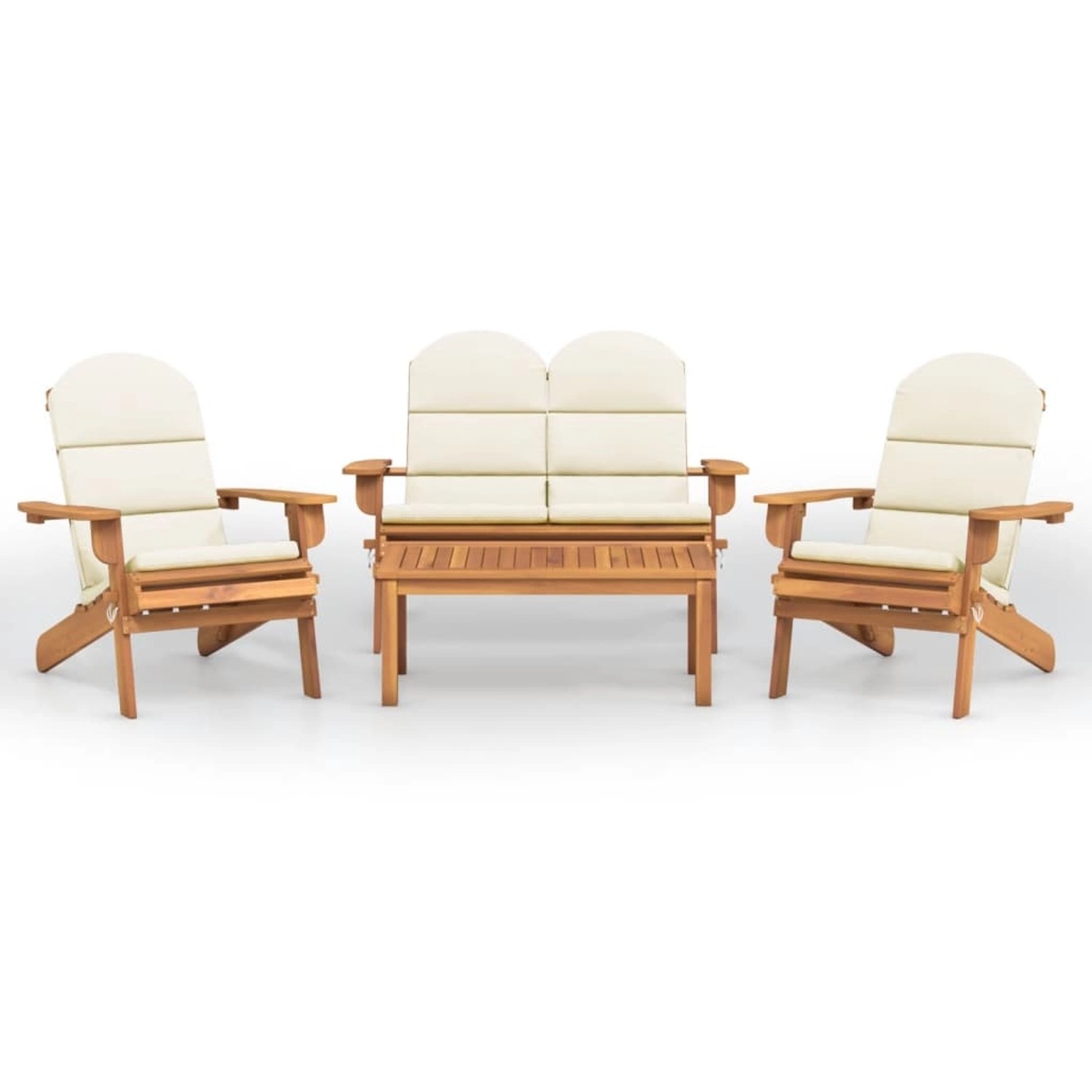 vidaXL 4-Tlg Garten-Lounge-Set Adirondack Massivholz Akazie 3152131
