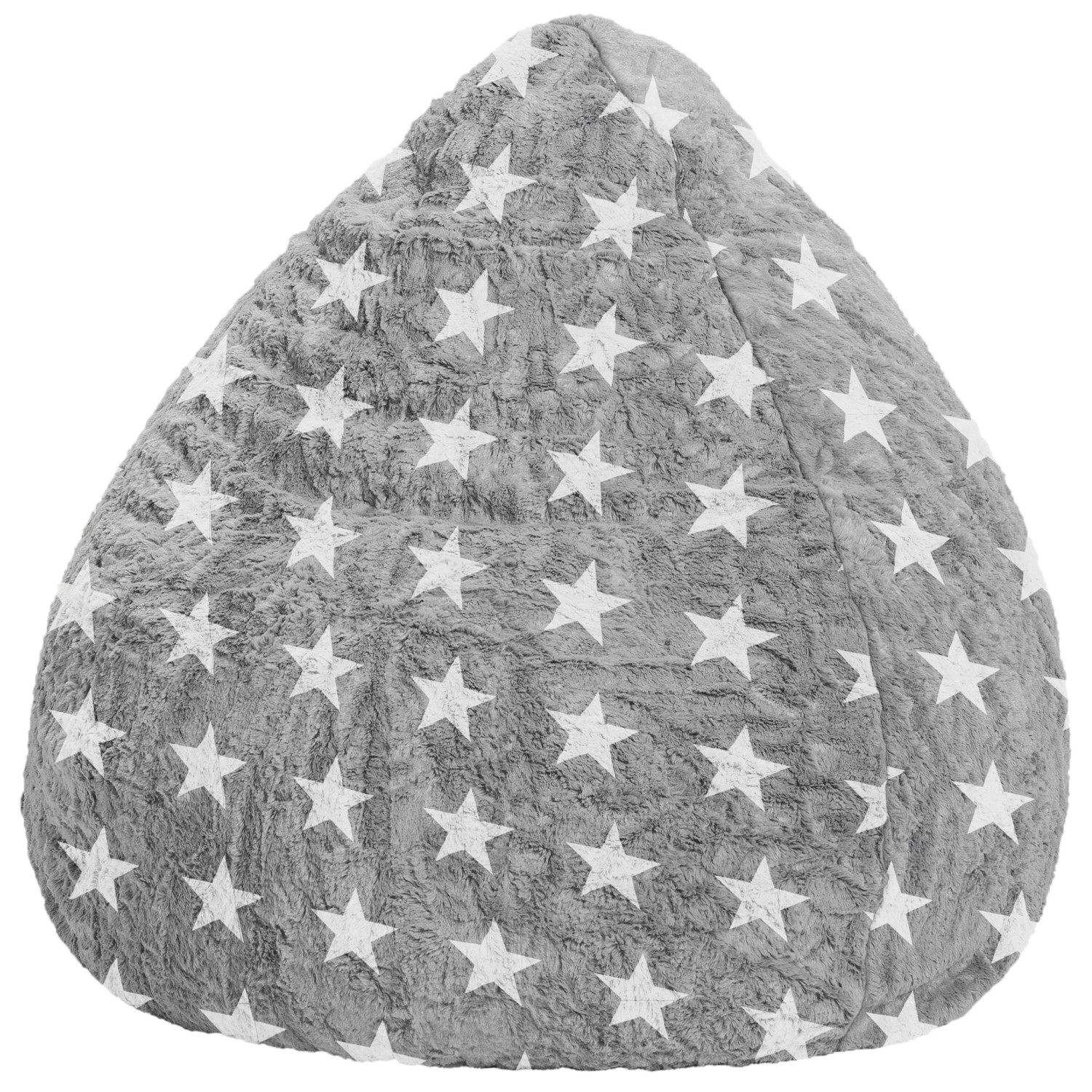 Sitting Point Sitzsack BeanBag Fluffy Stars 220 l Grau