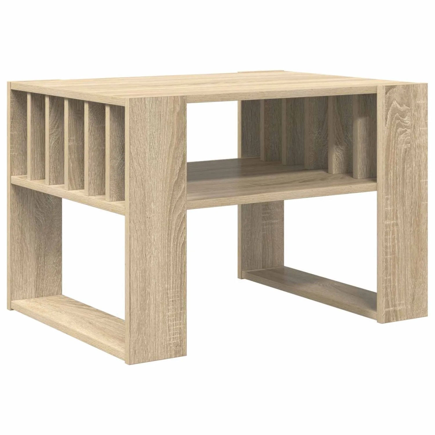 vidaXL Couchtisch Sonoma-Eiche 66 x 49,5 x 45 cm Holzwerkstoff 8000118 günstig online kaufen