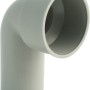 Marley HT-Siphon-Winkel 90° DN 40/40, Abwasserrohrbogen in Grau.