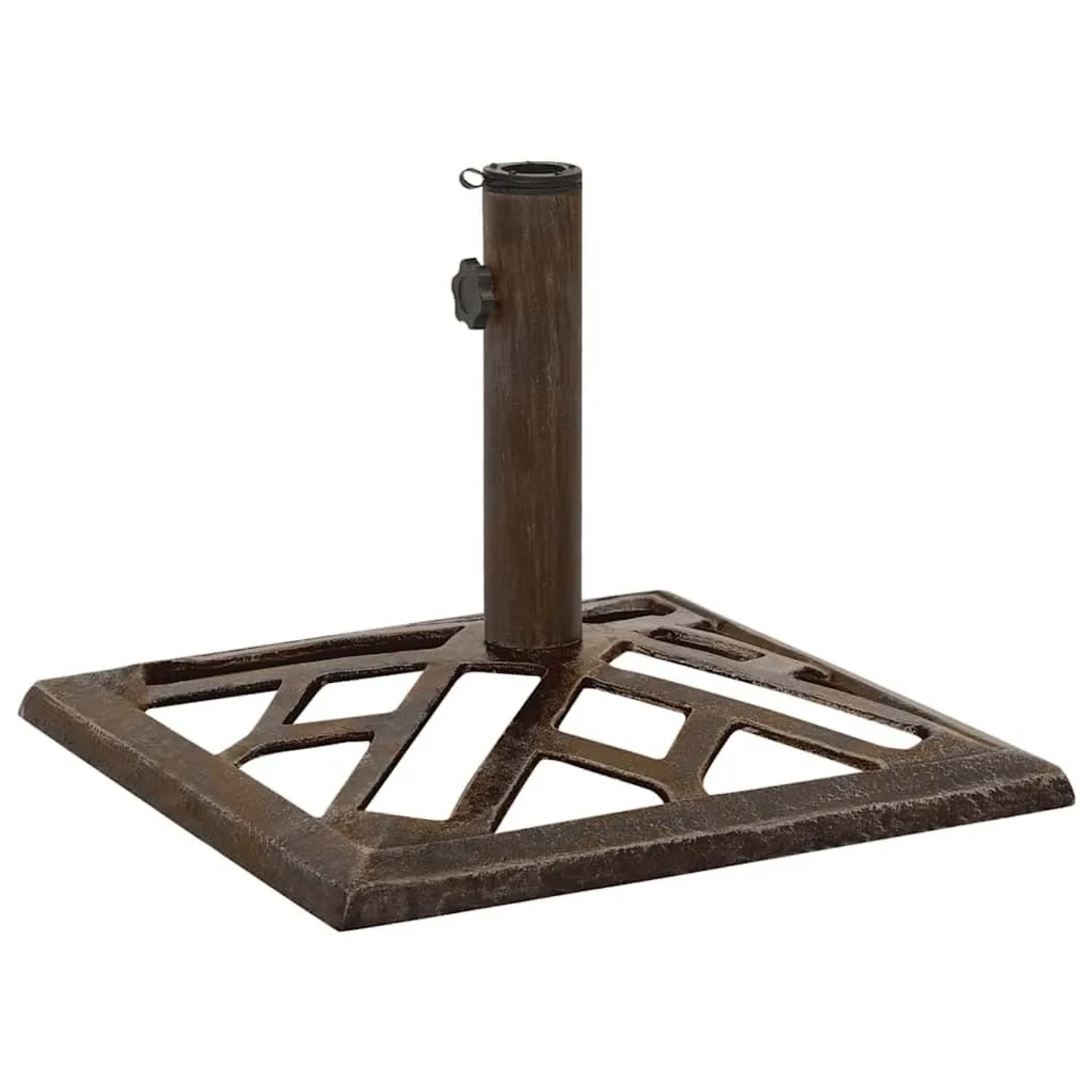vidaXL Sonnenschirmständer Bronzen 44x44x31 cm Gusseisen 317762
