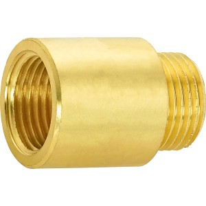 Hahnverlängerung aus Messing, 18,6 mm x 21 mm, zur Verlängerung von Gewindefittings.