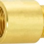Hahnverlängerung aus Messing, 18,6 mm x 21 mm, zur Verlängerung von Gewindefittings.