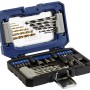 LUX Bohrer- und Bit-Set, 36-teilig im Koffer. Vielseitiges Bohrerset für Holz, Stein und Metall.
