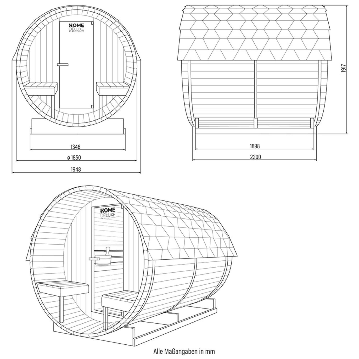 Home Deluxe Fasssauna Lahti Deluxe L Mit 8 Kw Ofen Bei Obi