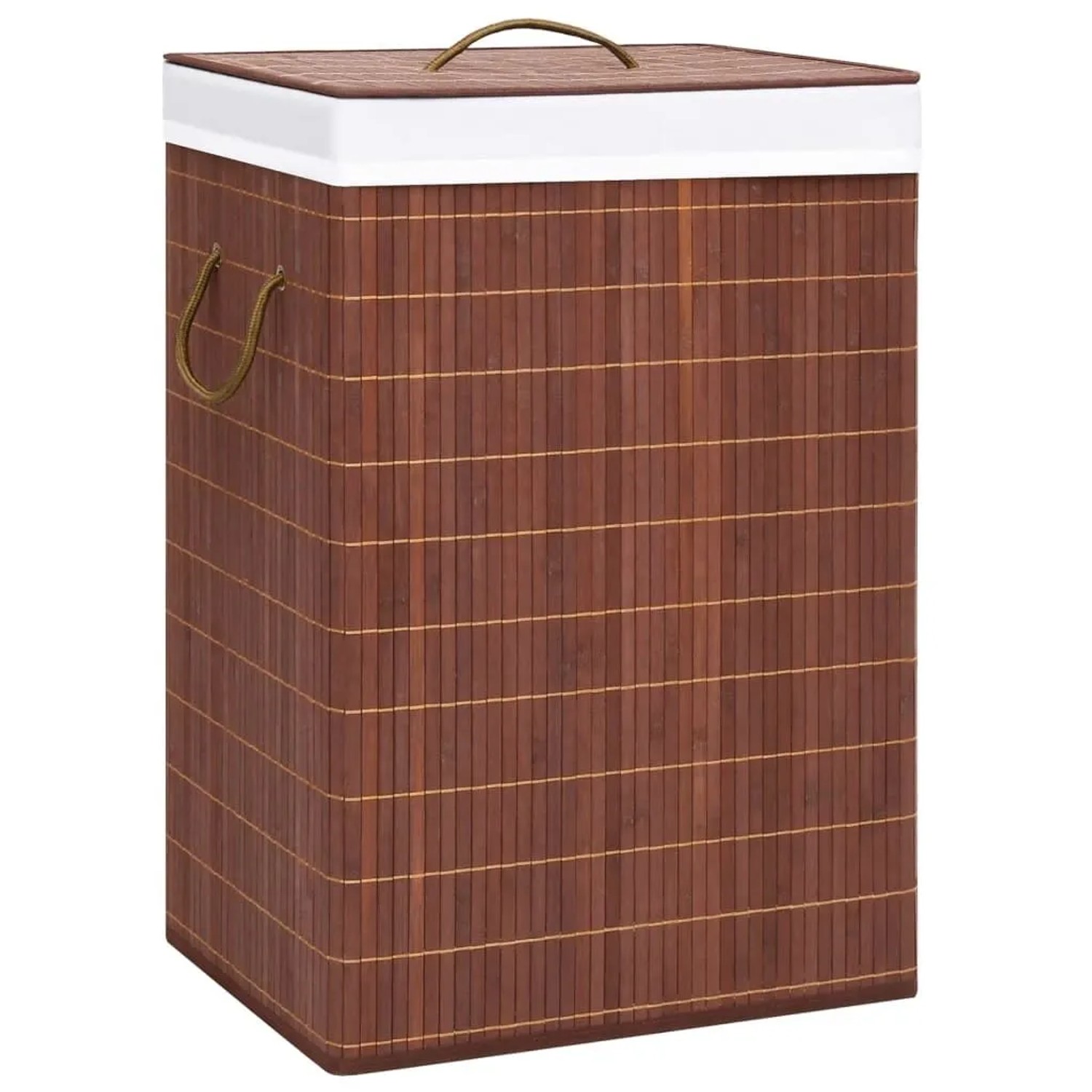vidaXL Bambus-Wäschekorb mit 2 Fächern Braun 72 L 320747