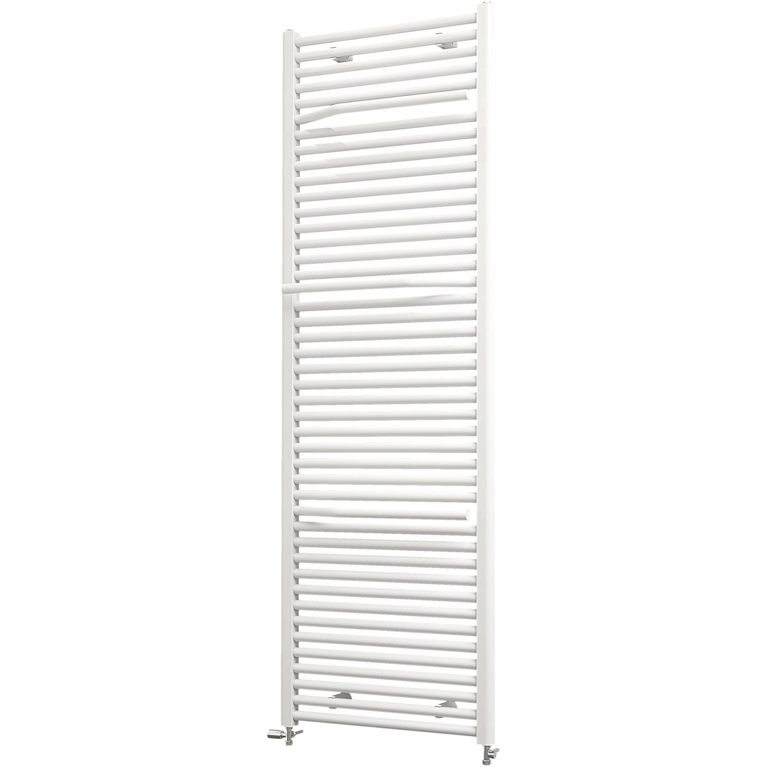 Weißer Schulte Design-Heizkörper Miami mit Handtuchhaltern, 177,5x60 cm.