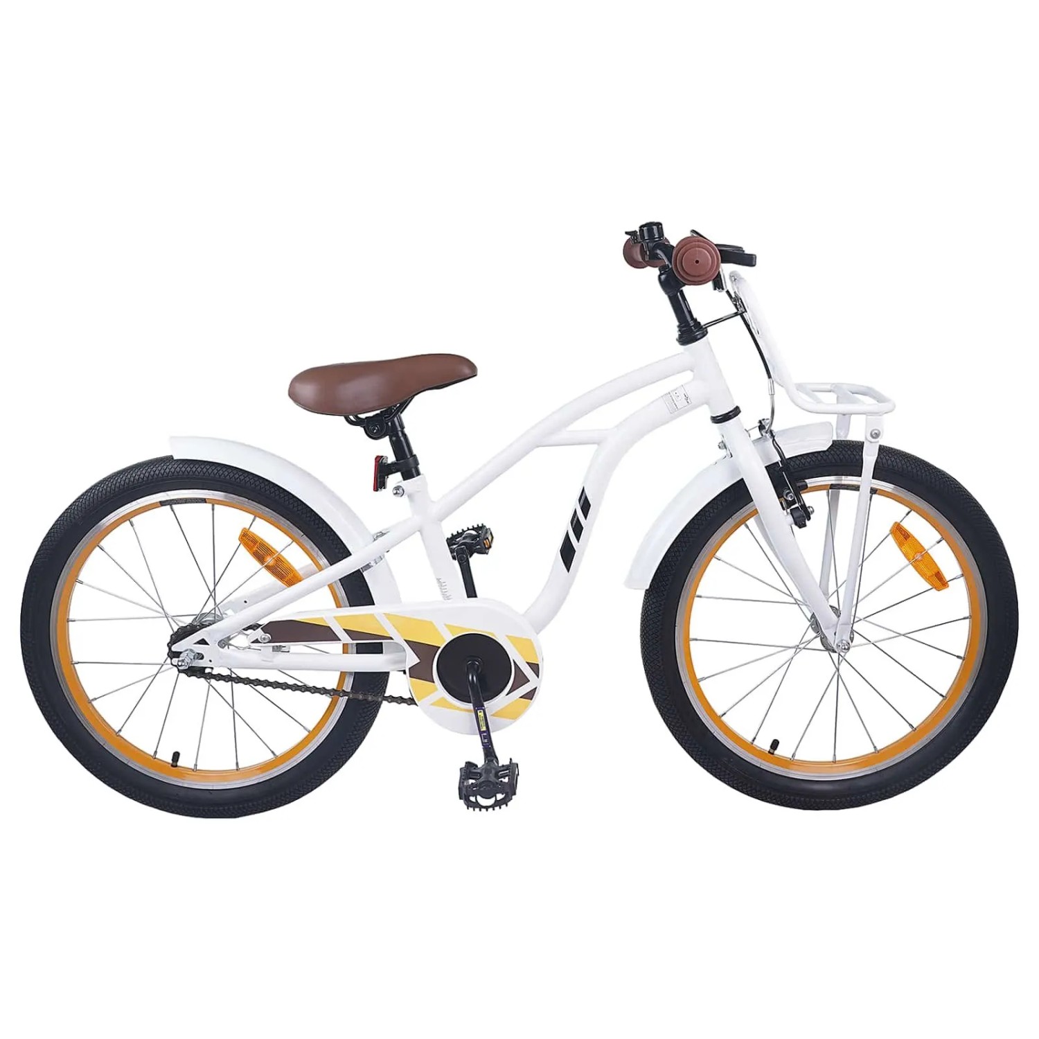 vidaXL Kinderfahrrad 20 Zoll für 6-11 Jahre Alt Weiß 42009315