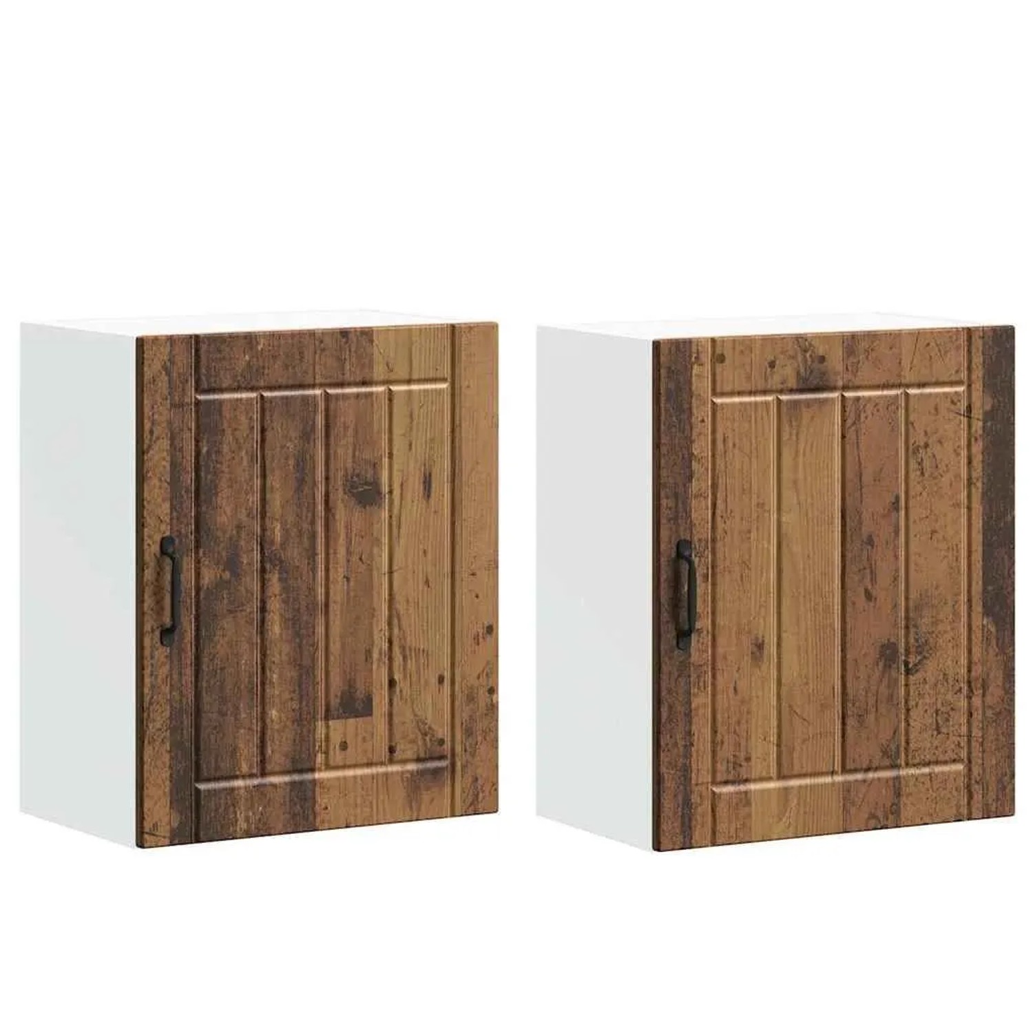 vidaXL Küchen-Hängeschränke 2 Stk Lucca Altholz-Optik Holzwerkstoff 853814
