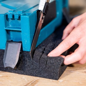 HMF ODR100-23CM Koffereinlagen mit Rasterschaumstoff für Outdoor-Fotokoffer 5er Set 215 x 15 cm