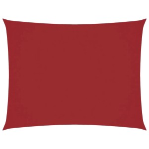 vidaXL Sonnensegel Oxford-Gewebe Rechteckig 6x7 m Rot 135662