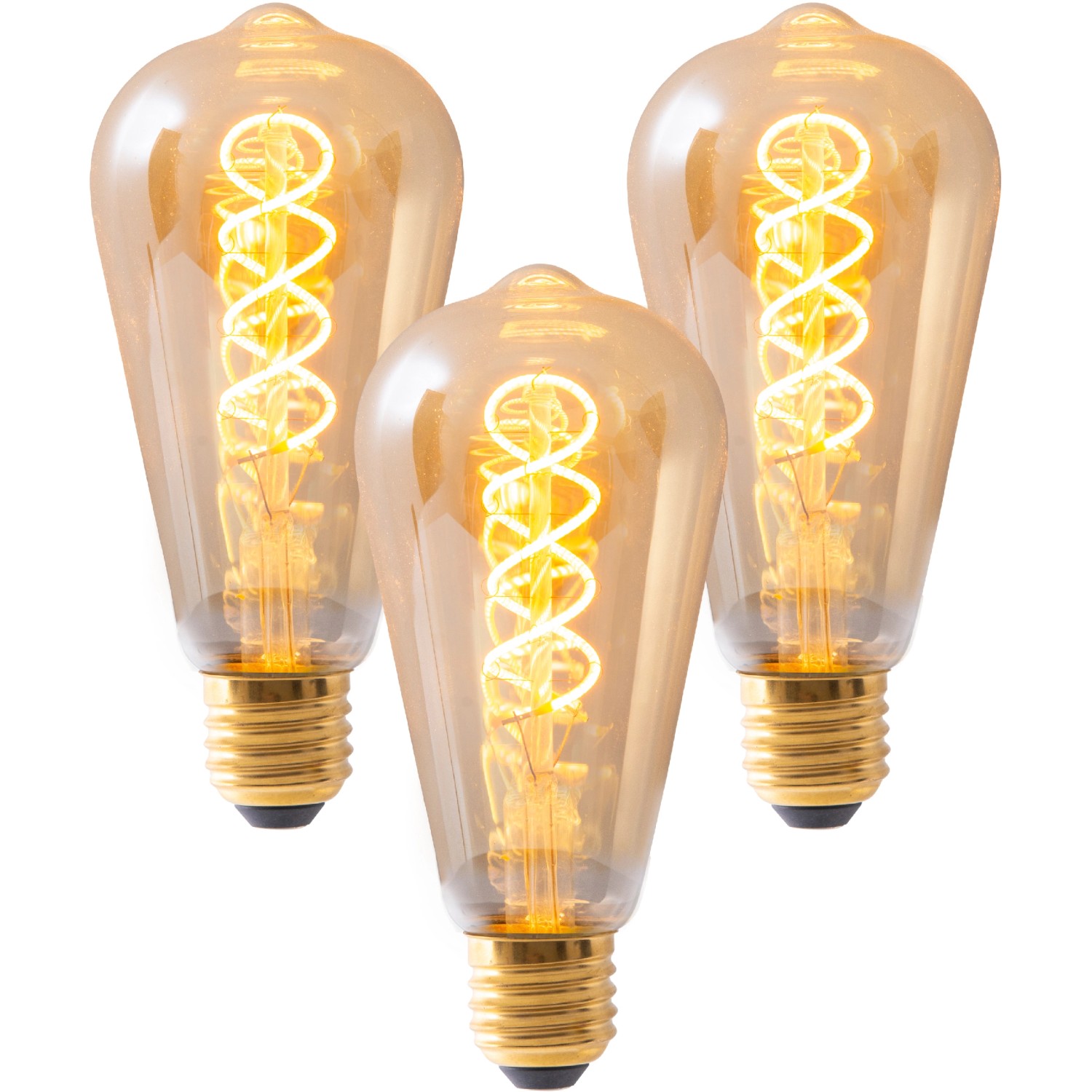 Näve LED-Leuchtmittel E27 4 W Extrawarm 180 lm 3er Set 14,6 x 64 cm (H x Ø) günstig online kaufen