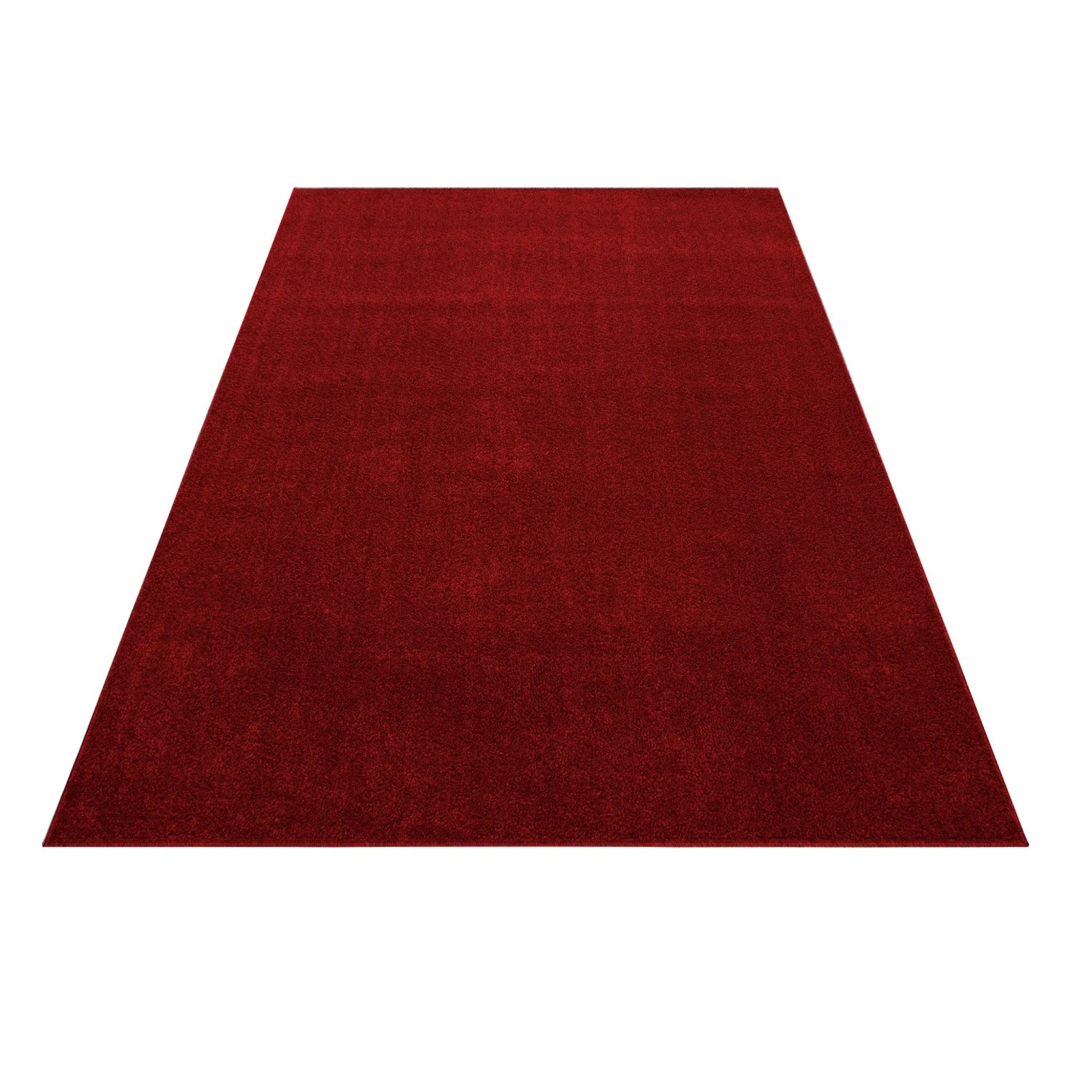 Roter Ayyildiz Kurzflorteppich Ata 7000, 80x150 cm. Moderner Teppich für Wohnräume.