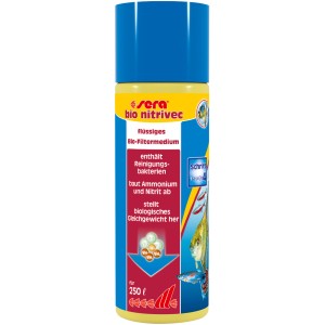 Sera Bio Nitrivec Aquarium Wasseraufbereiter, 100ml Flasche zur biologischen Wasserklärung.