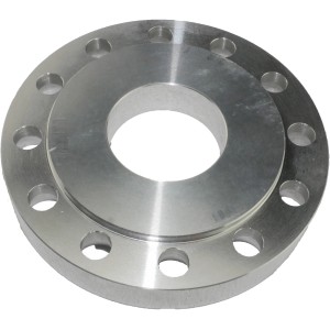 Rotwerk Universal Adapterflansch 72/55 für Drehmaschinen, silberfarben.