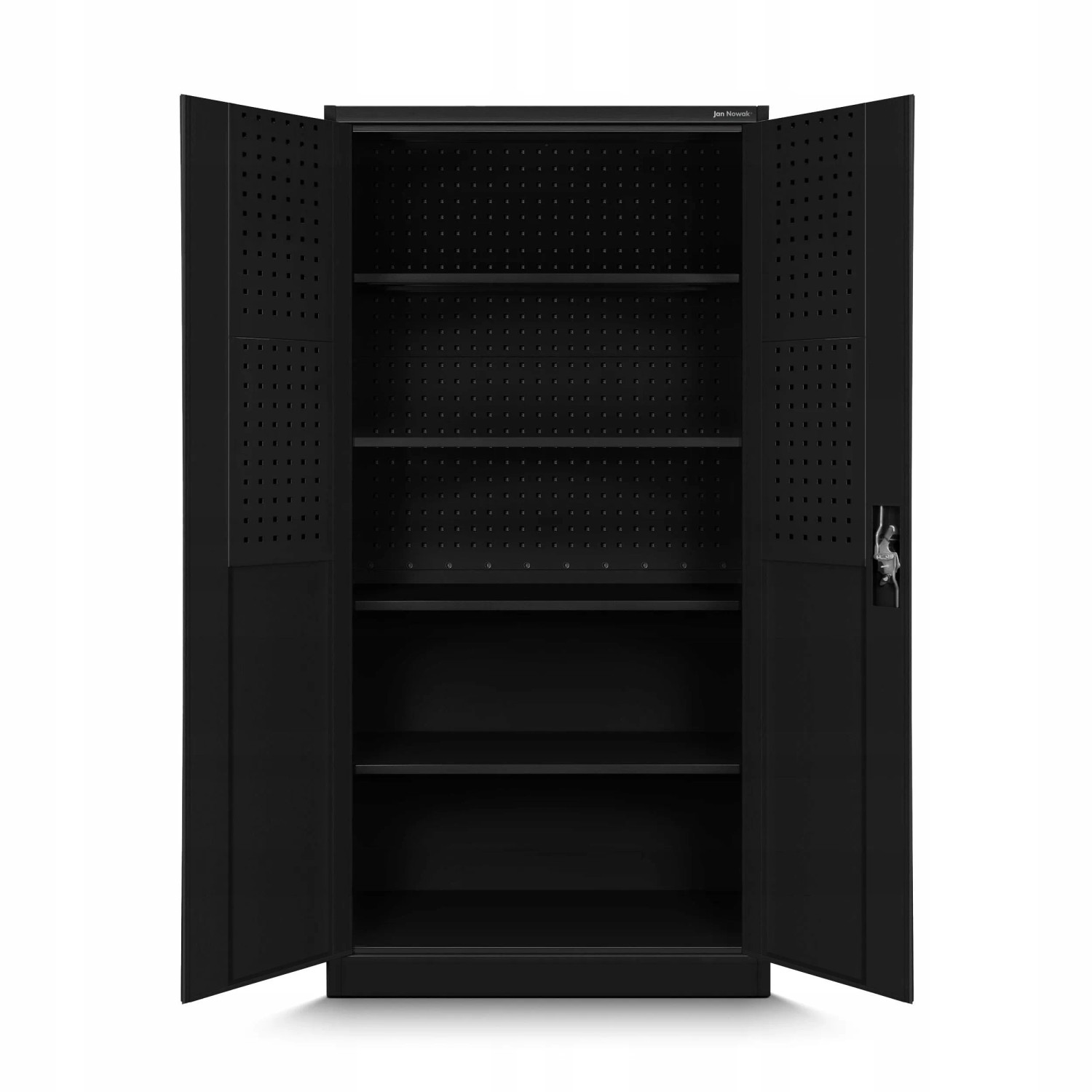 Jan Nowak Werkzeugschrank BRUNO 185 x 92 x 50 cm All Black Schwarz