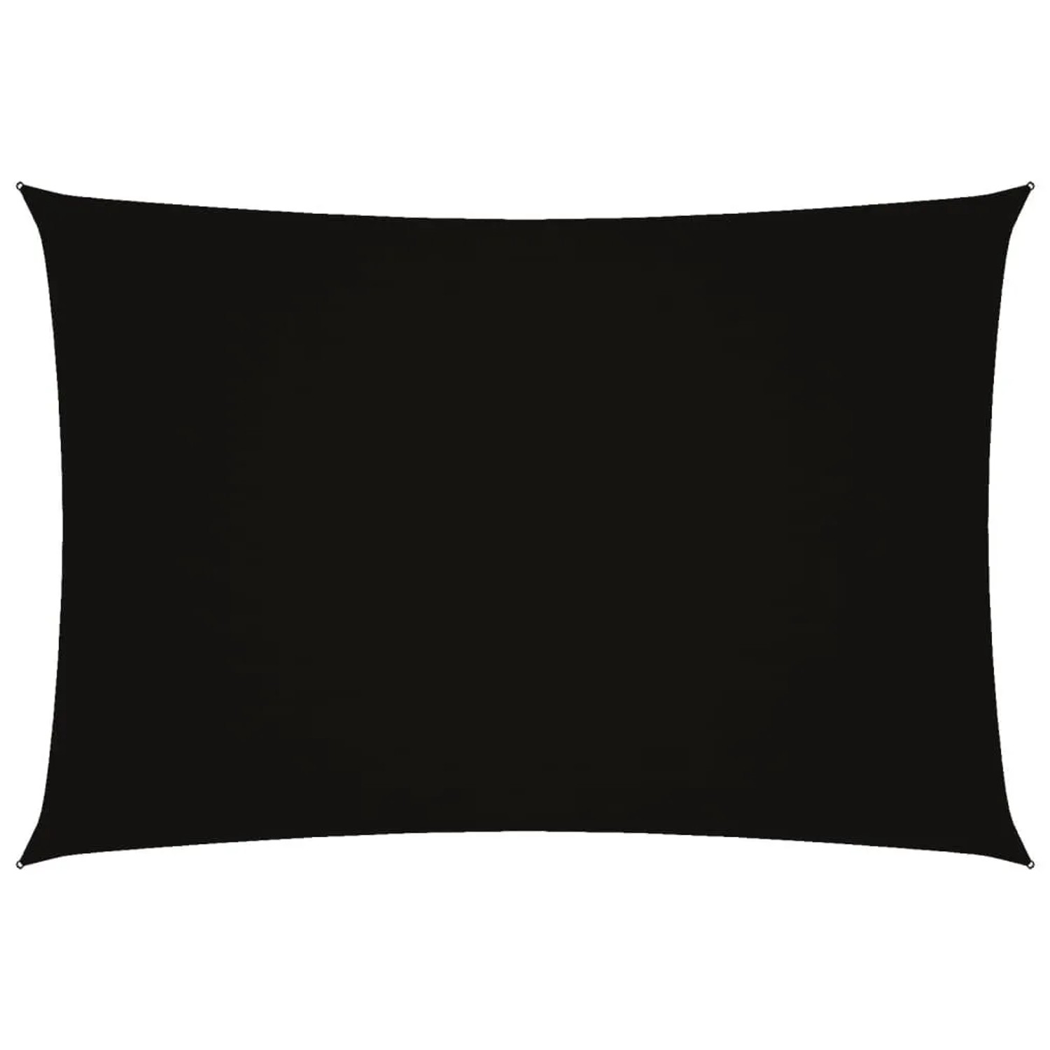 vidaXL Sonnensegel Oxford-Gewebe Rechteckig 3x5 m Schwarz 135762