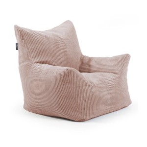mokebo Kindersessel 'Der Pausenheld' als Sitzsack in Rosa aus Cord für Kinder.