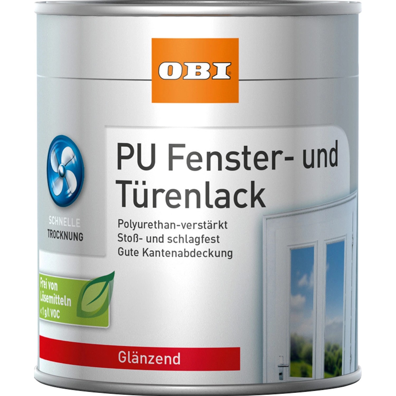 OBI Fenster- und Türenlack Weiß glänzend 375 ml